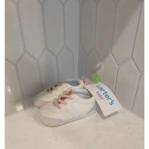 Carter's Baby High Top Sneaker Baby Shoes Size 0-3 Months Brand New